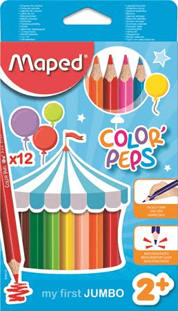 Maped Color`Peps Maxi Színes Ceruza Készlet 12 Darabos