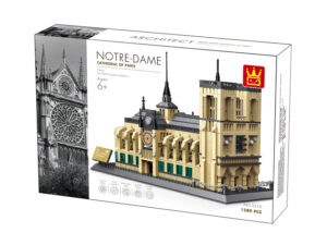 WANGE® 5210 | LEGO-kompatibilis építőjáték | 1380 db építőkocka | Notre Dame katedrális – Párizs